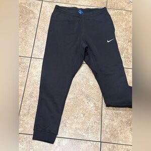 Nike Black Joggers with White Swoosh